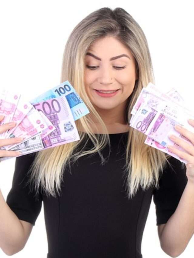 girl with money